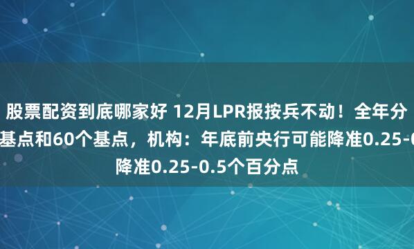 股票配资到底哪家好 12月LPR报按兵不动！全年分别下降35个基点和60个基点，机构：年底前央行可能降准0.25-0.5个百分点